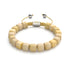 Gelber Quarz | Silber | Edelstein-Kieselstein-Makramee-Armband